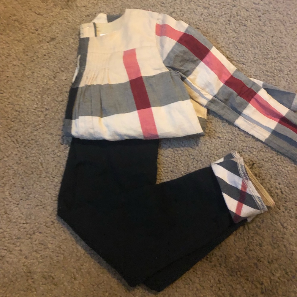 100% Authentic Burberry Shirt and leggings
